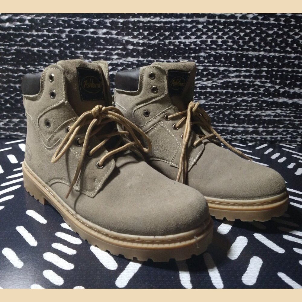 Ashburn Beige Work Boots